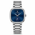 POEDAGAR 783 Square in Silver / Blue Dial