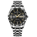 POEDAGAR 858 Faceted Day-Date in Black / Black Dial