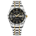 POEDAGAR 858 Faceted Day-Date in Gold / Black Dial