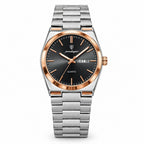 POEDAGAR 930 Sunray Day-Date in Rose Gold / Black Dial