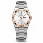 POEDAGAR 930 Sunray Day-Date in Rose Gold / White Dial